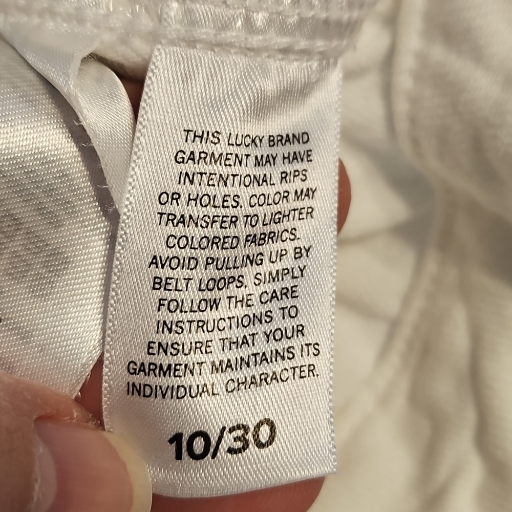 Lucky Brand White Drawstring Chinos - Picture 14 of 16